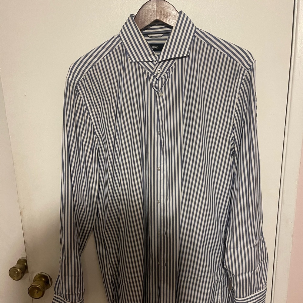 HUGO BOSS Striped Dress Shirt